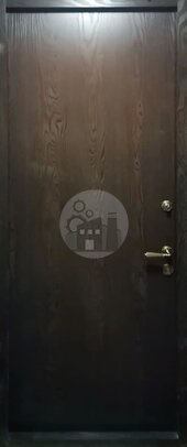 дверь стальная, порошковое покрытие и ламинат - внутренняя часть двери ДВ-1363